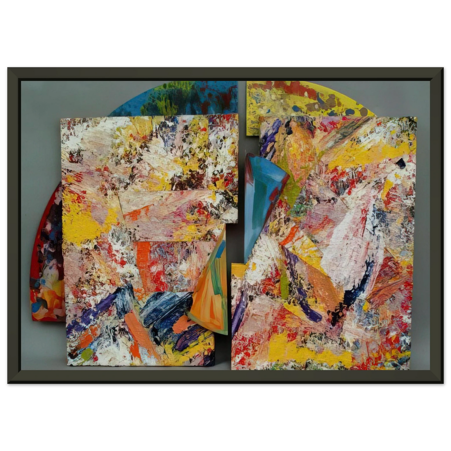 Sam Gilliam  Pearlie Framed Art Print  - Aluminum Frame - 70x100 cm / 28x40 inches