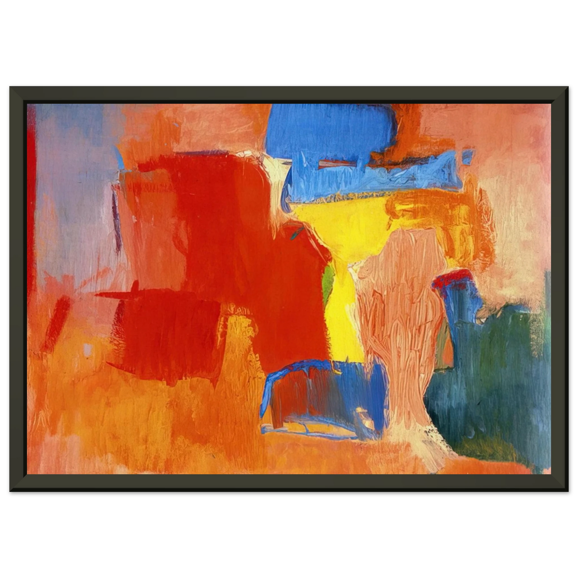 Esteban Vicente  UNTITLED 1959 Framed Art Print  - Aluminum Frame - 40x50 cm / 16x20 inches