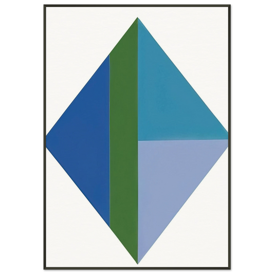 Max Bill  Four Identical Large Parts III  1959 Framed Art Print  - Aluminum Frame - 21x29.7 cm / 8x12"