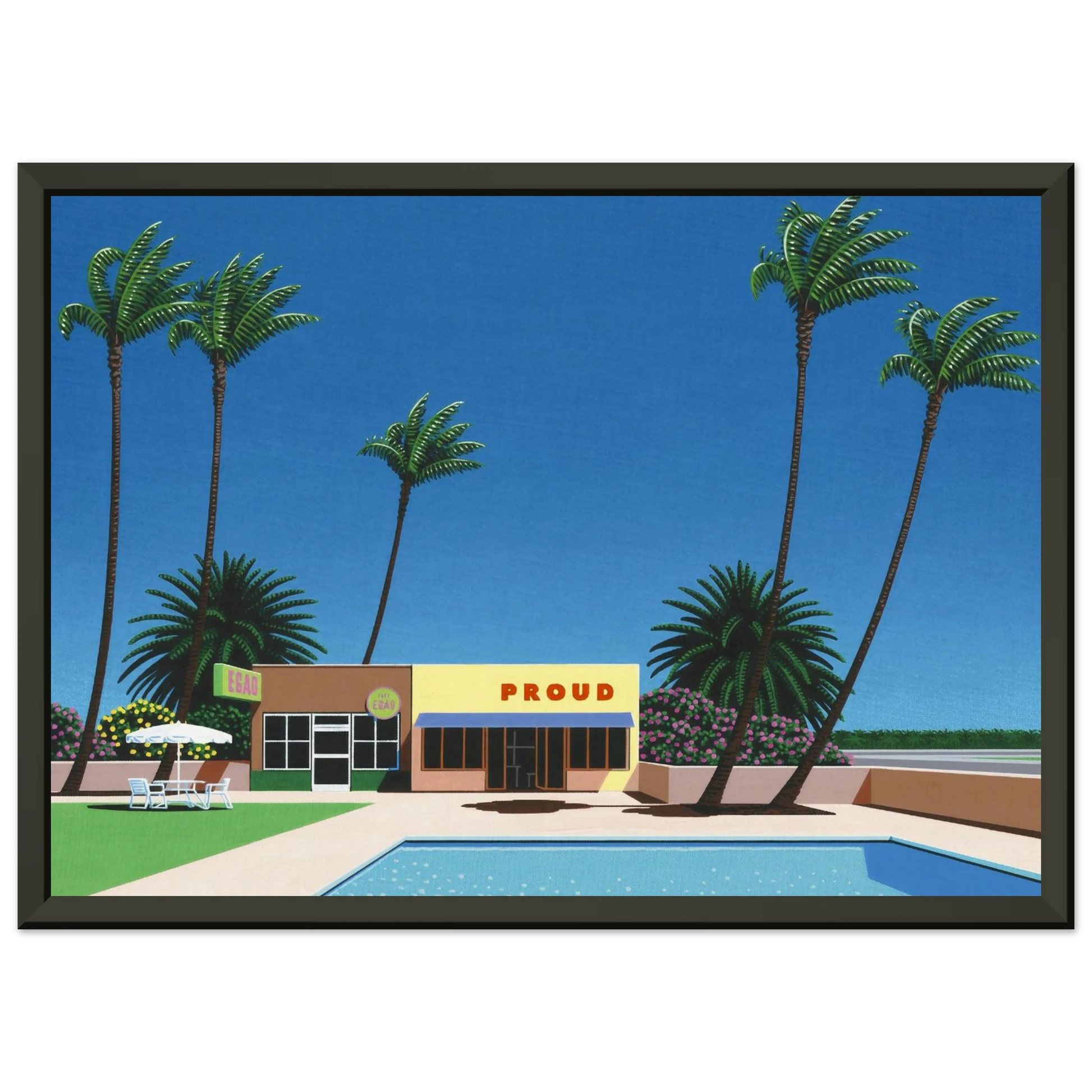 Hiroshi Nagai  Proud Funk Framed Art Print  - Aluminum Frame - 40x50 cm / 16x20 inches