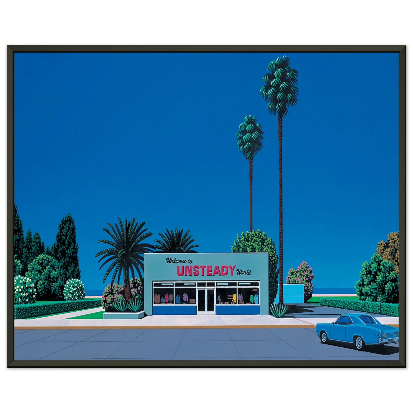 Hiroshi Nagai  Unsteady World Framed Art Print  - Aluminum Frame - 40x50 cm / 16x20 inches