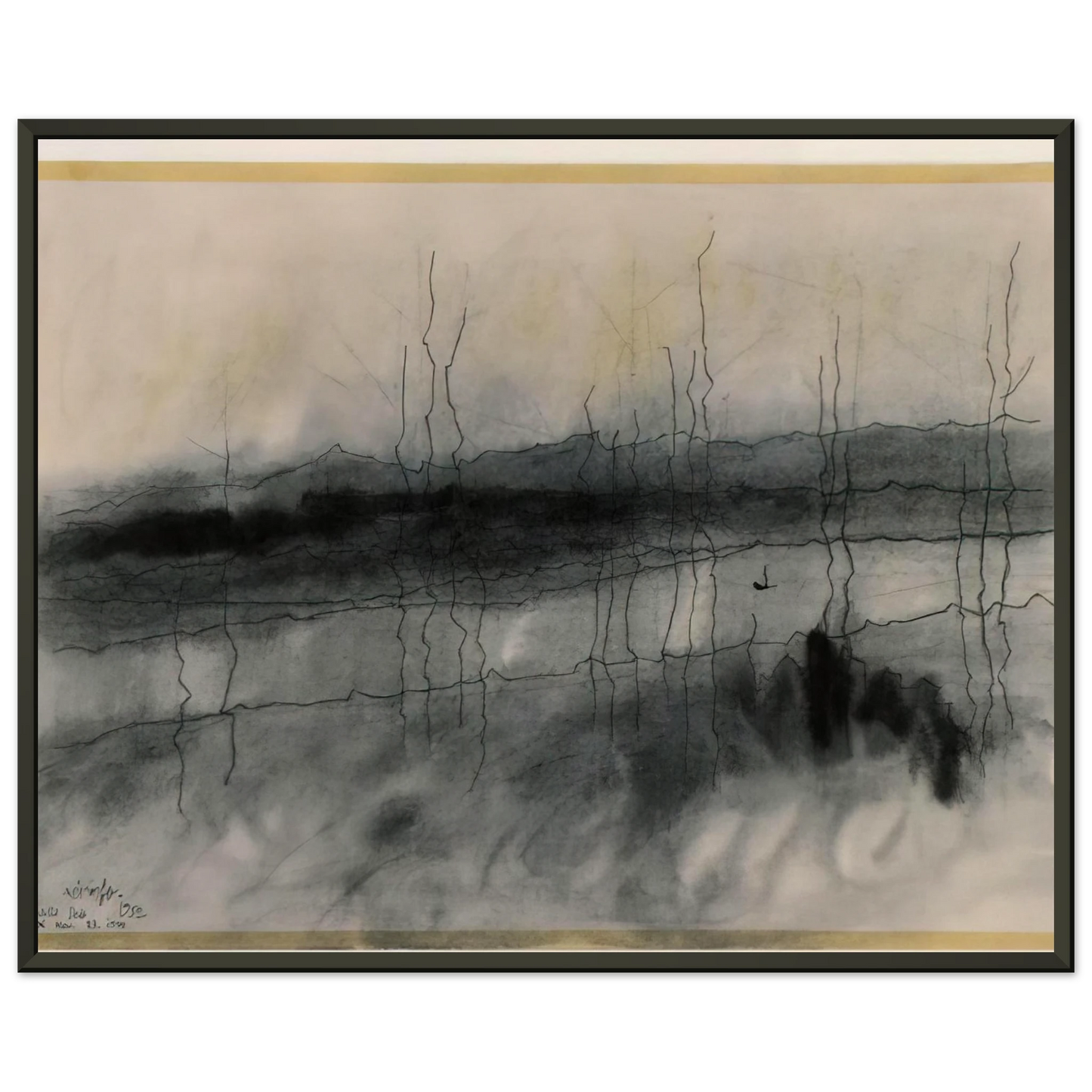 Lyonel Feininger  MYSTIC RIVER 1951 Framed Art Print  - Aluminum Frame - 60x80 cm / 24x32 inches