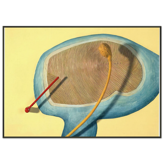 Eva Hesse  LEGS OF A WALKING BALL 1965 Framed Art Print  - Aluminum Frame - 21x29.7 cm / 8x12"