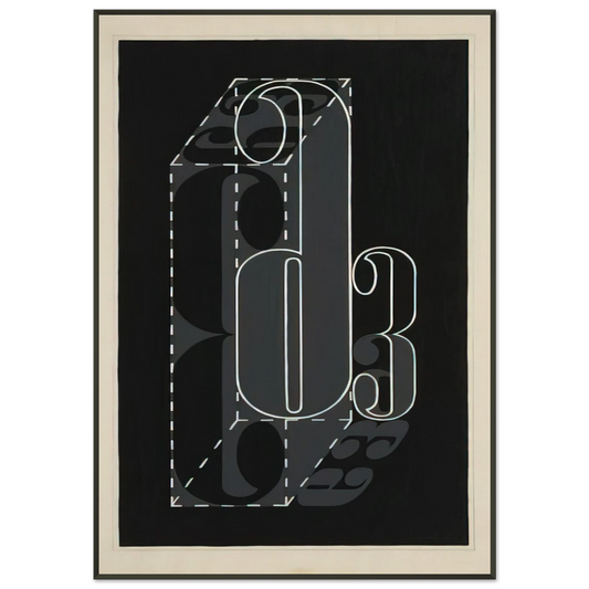 Josef Albers  6 AND 3 1931 Framed Art Print  - Aluminum Frame - 21x29.7 cm / 8x12"