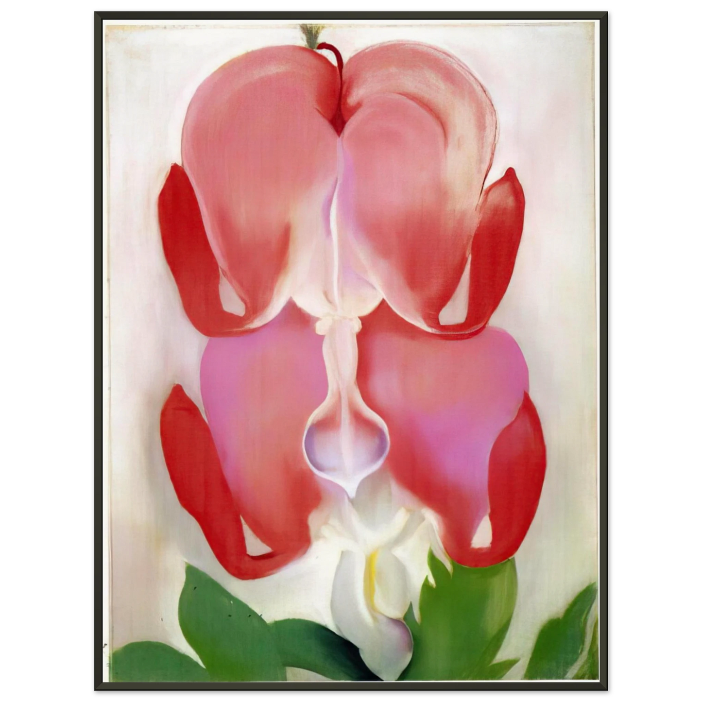 Georgia OKeeffe  Bleeding Heart Framed Art Print  - Aluminum Frame - 40x50 cm / 16x20 inches