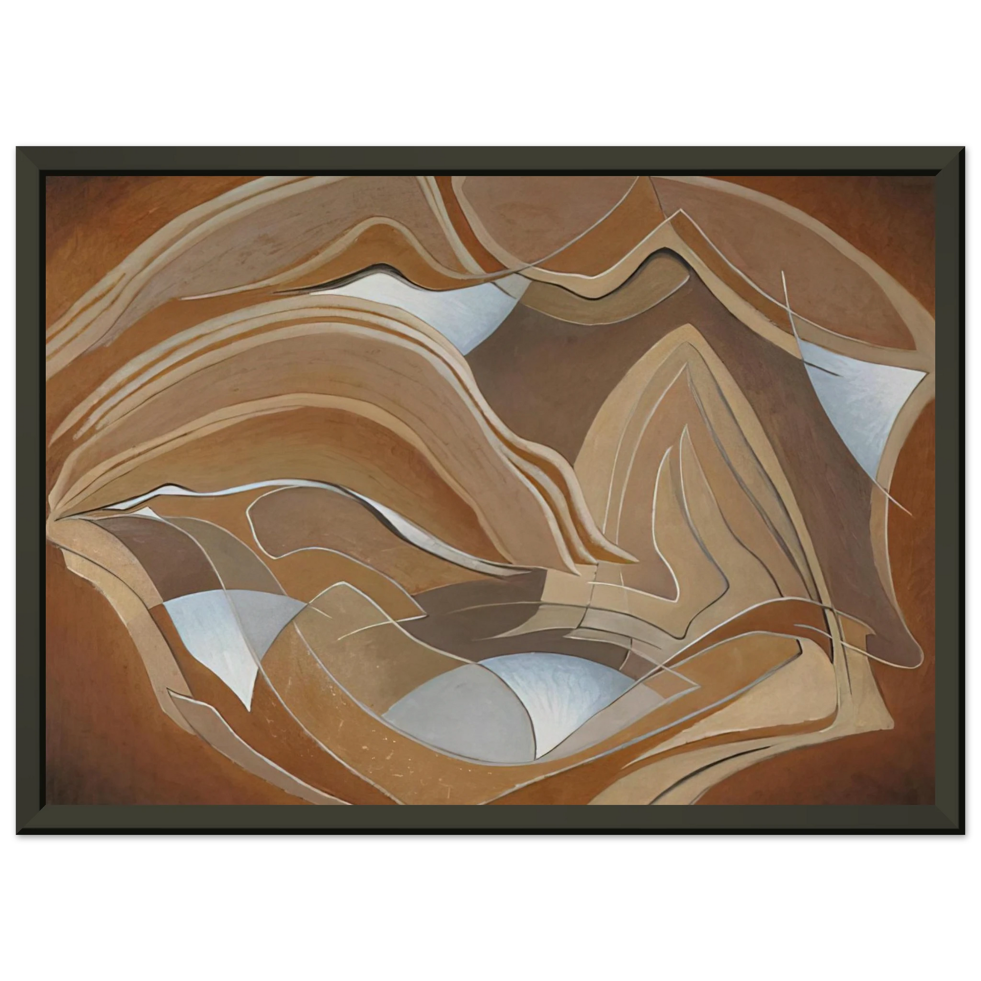 Lawren Harris  Nature Rhythms  1950 Framed Art Print  - Aluminum Frame - 60x80 cm / 24x32 inches