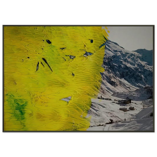 Gerhard Richter  17 3 92 Framed Art Print  - Aluminum Frame - 21x29.7 cm / 8x12"