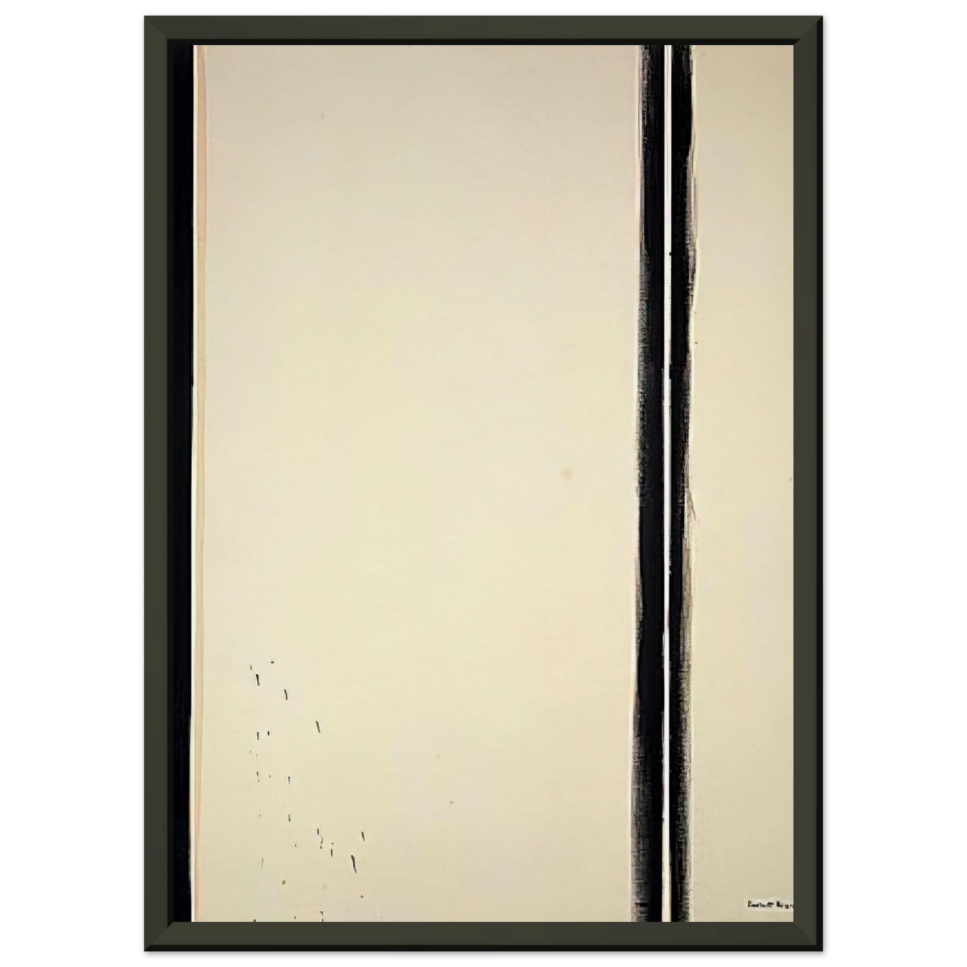 Barnett Newman  The Station of the Cross  Fourth Station Framed Art Print  - Aluminum Frame - 70x100 cm / 28x40 inches