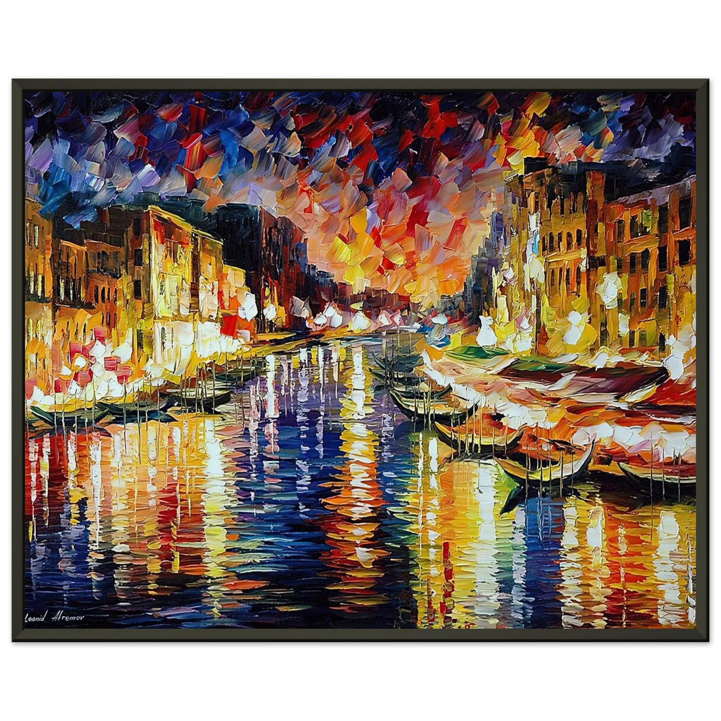 Leonid Afremov  Leonid Afremov Framed Art Print  - Aluminum Frame - 60x80 cm / 24x32 inches