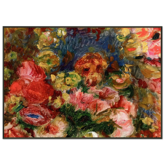 PierreAuguste Renoir  Flowers Framed Art Print  - Aluminum Frame - 21x29.7 cm / 8x12"