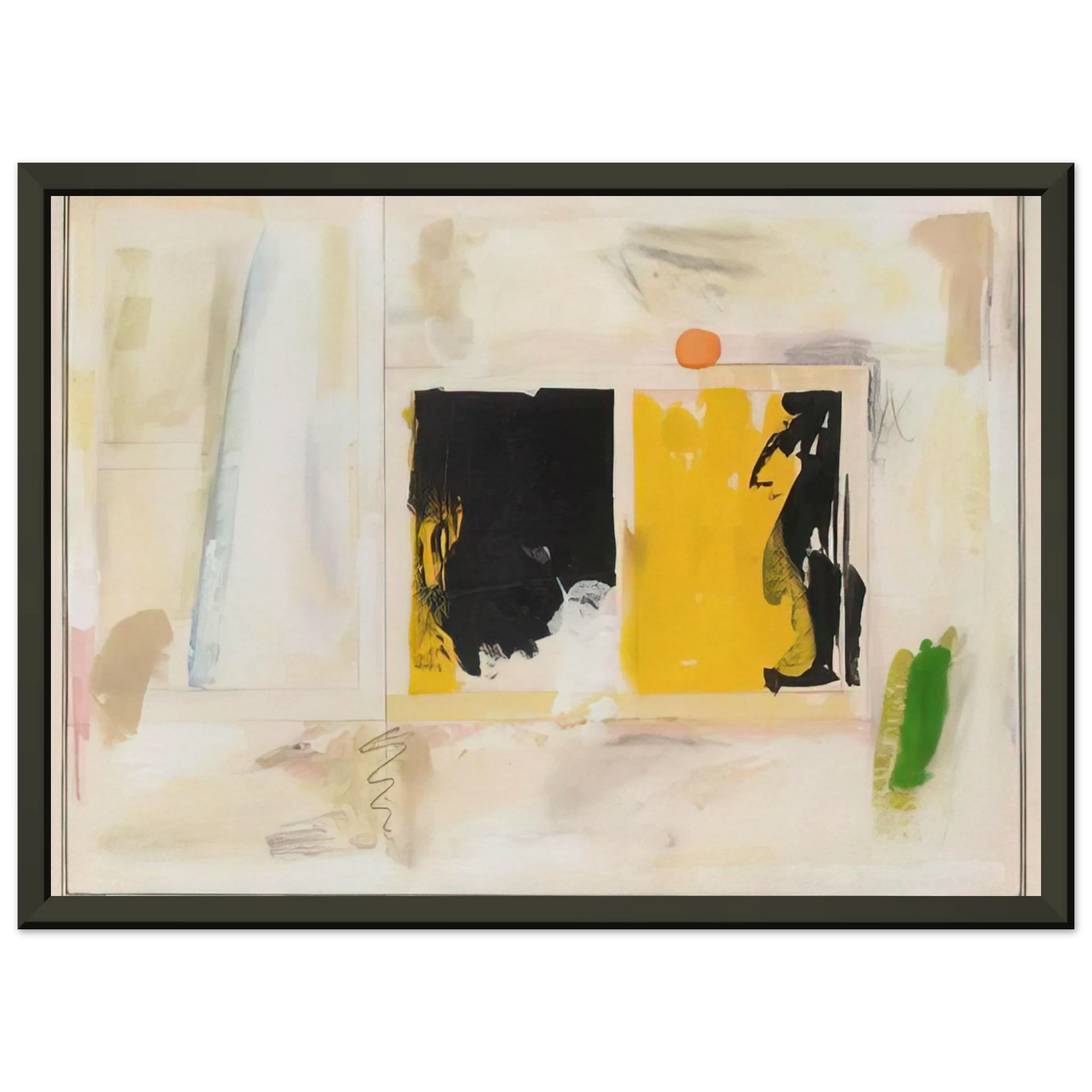 Mark Lancaster  HoustonSony  Abstract Expressionism Framed Art Print  - Aluminum Frame - 40x50 cm / 16x20 inches