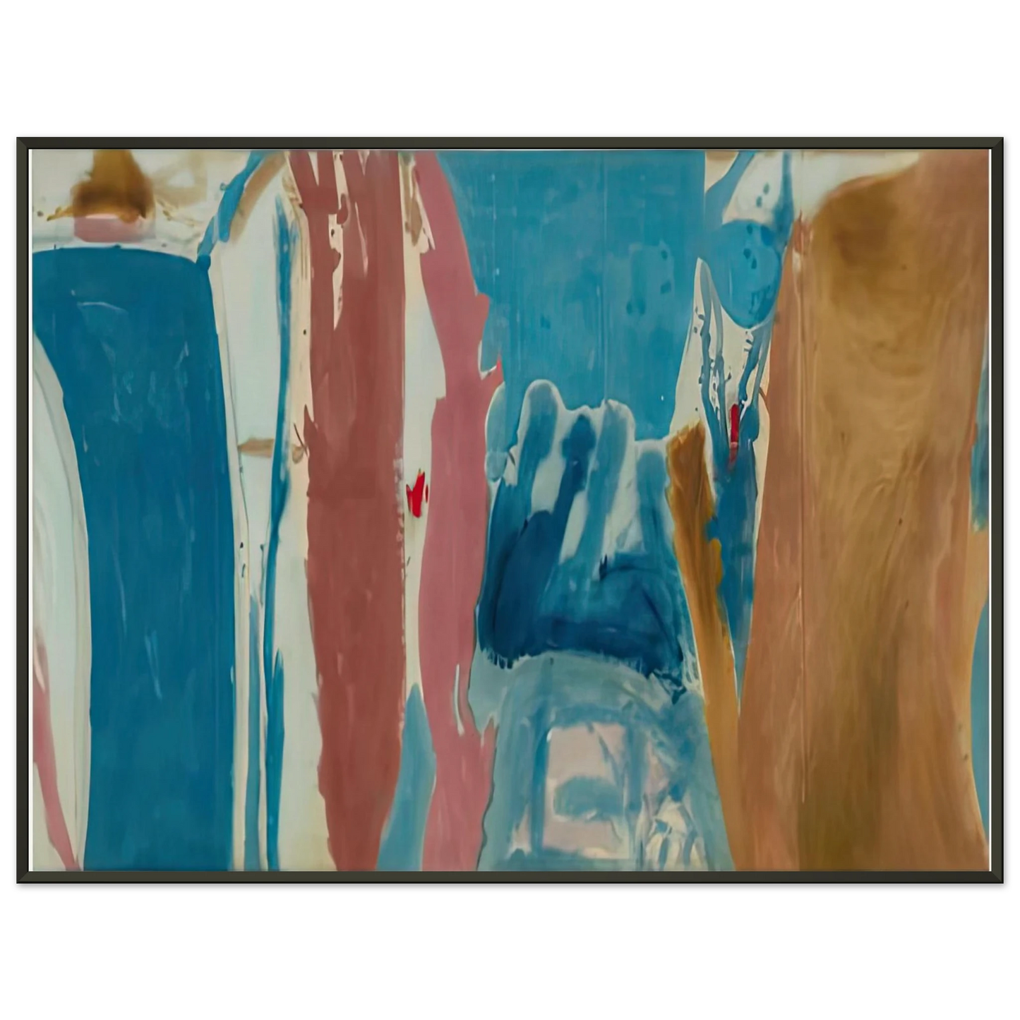 Helen Frankenthaler  Open Wall 1953 Framed Art Print  - Aluminum Frame - 40x50 cm / 16x20 inches