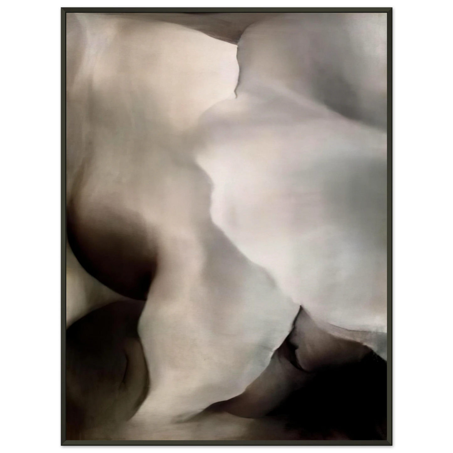 Georgia OKeeffe  Dark Iris 3 Framed Art Print  - Aluminum Frame - 70x100 cm / 28x40 inches