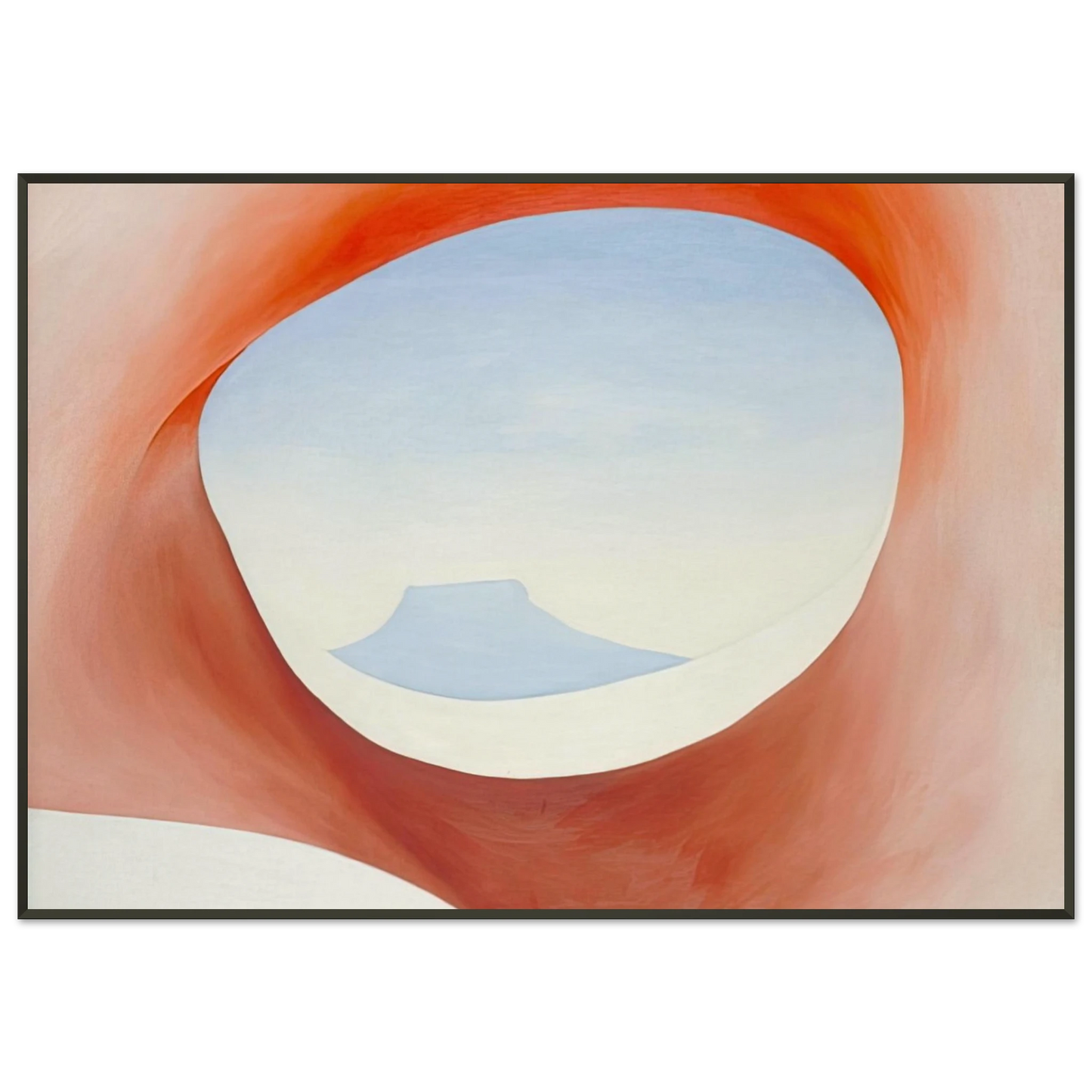 Georgia OKeeffe  Pedernal  From the Ranch I Framed Art Print  - Aluminum Frame - 21x29.7 cm / 8x12"
