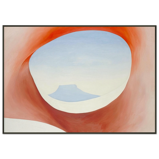 Georgia OKeeffe  Pedernal  From the Ranch I Framed Art Print  - Aluminum Frame - 21x29.7 cm / 8x12"
