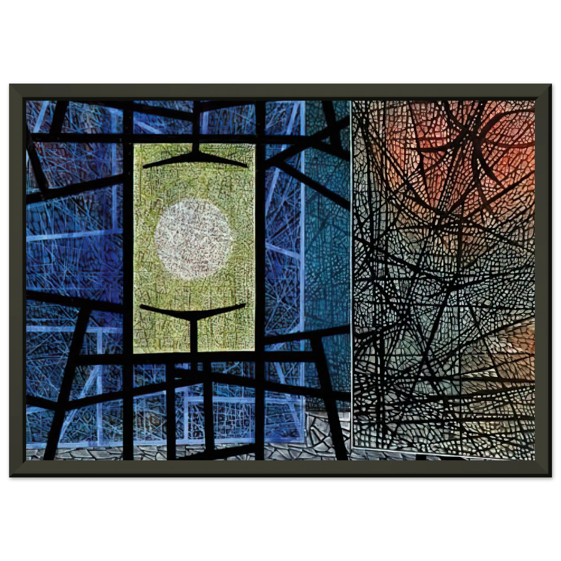 Jimmy Ernst  Equations  1965 Framed Art Print  - Aluminum Frame - 70x100 cm / 28x40 inches