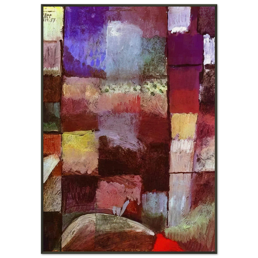 Paul Klee  HAMAMET 1914 Framed Art Print  - Aluminum Frame - 21x29.7 cm / 8x12"