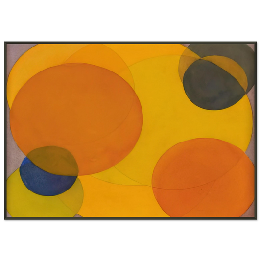 Al Held  Morre XXII Framed Art Print  - Aluminum Frame - 21x29.7 cm / 8x12"