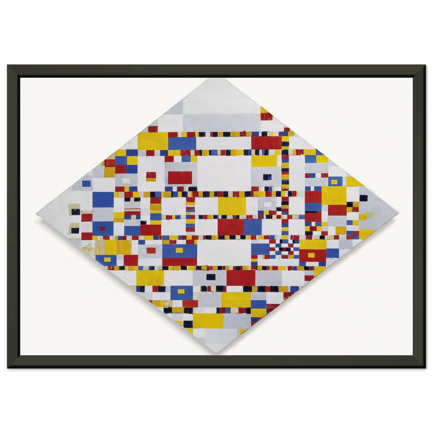 Piet Mondrian  Victory Boogie Woogie Framed Art Print  - Aluminum Frame - 70x100 cm / 28x40 inches