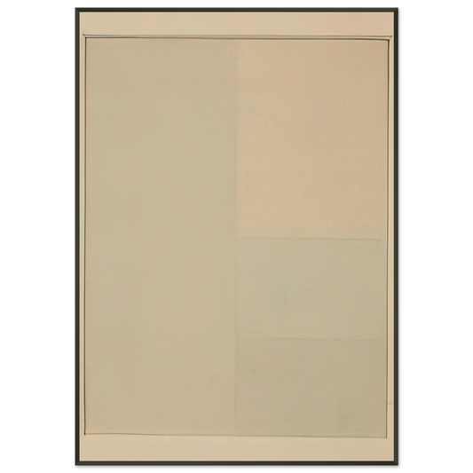 Antonio Calderara  Spazio Luce  1959 Framed Art Print  - Aluminum Frame - 21x29.7 cm / 8x12"
