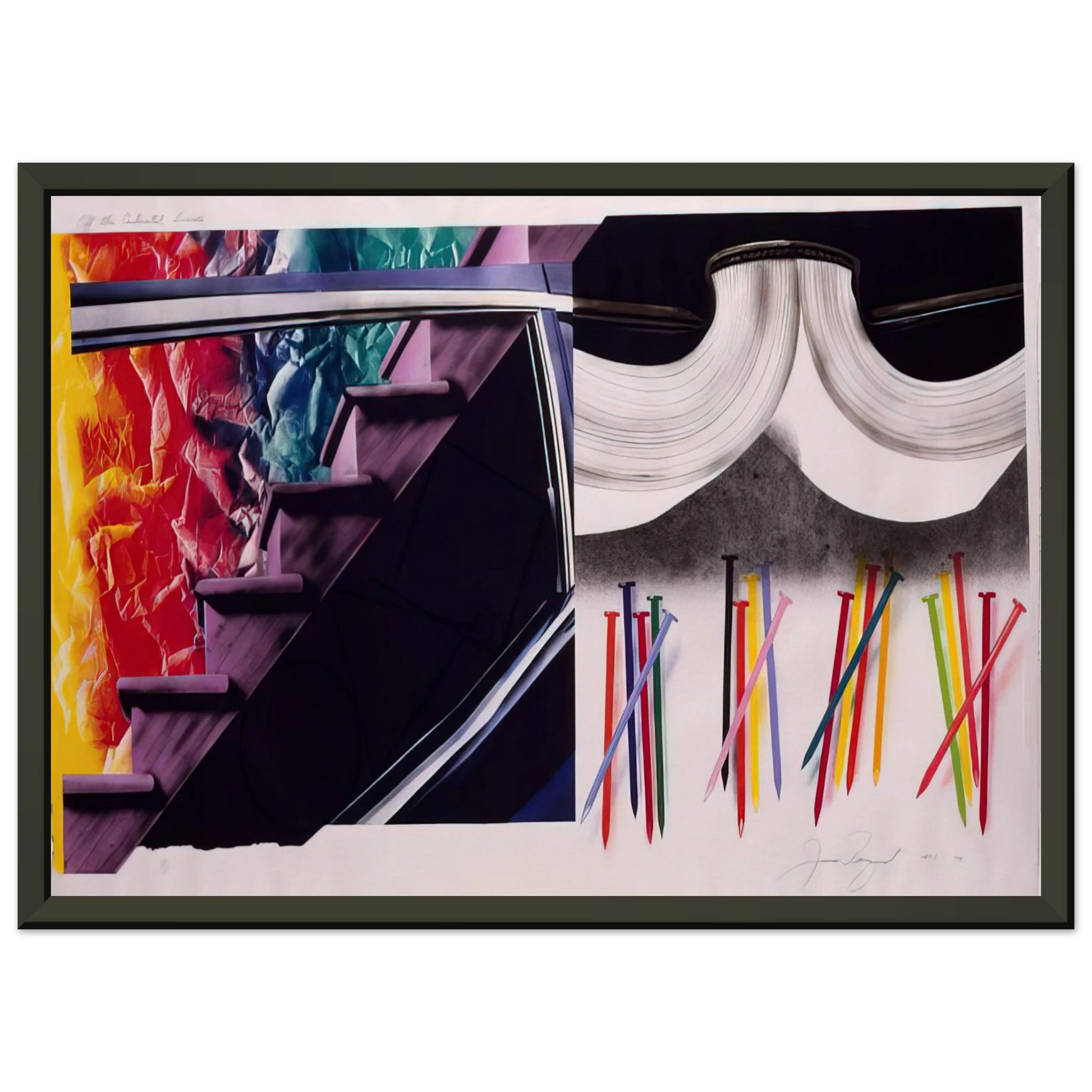 James Rosenquist  Off the Continental Divide Framed Art Print  - Aluminum Frame - 70x100 cm / 28x40 inches