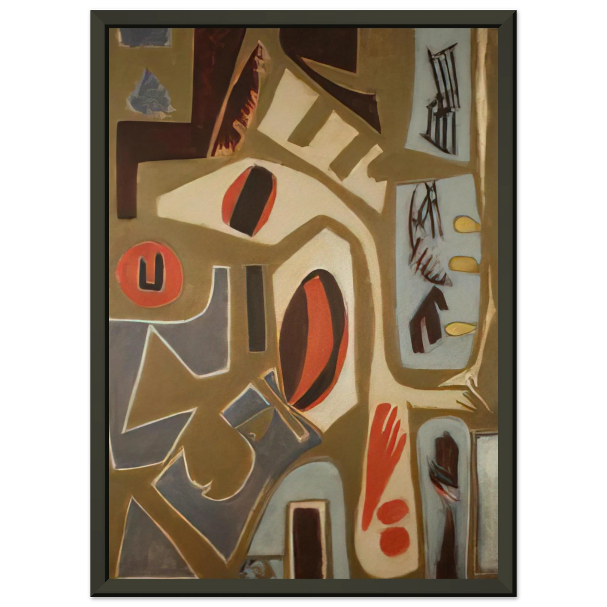 Will Barnet  Creature  2008 United States Framed Art Print  - Aluminum Frame - 40x50 cm / 16x20 inches