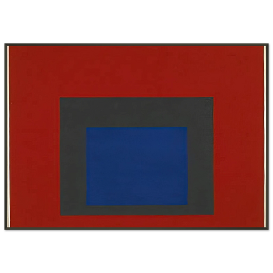 Josef Albers  HOMAGE TO THE SQUARE 1950 Framed Art Print  - Aluminum Frame - 21x29.7 cm / 8x12"
