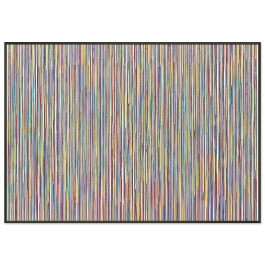 Gene Davis  Monets Garden  1980 Framed Art Print  - Aluminum Frame - 21x29.7 cm / 8x12"