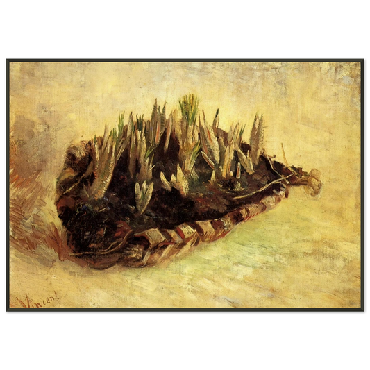 Vincent van Gogh  Still Life with a Basket of Crocuses Framed Art Print  - Aluminum Frame - 21x29.7 cm / 8x12"