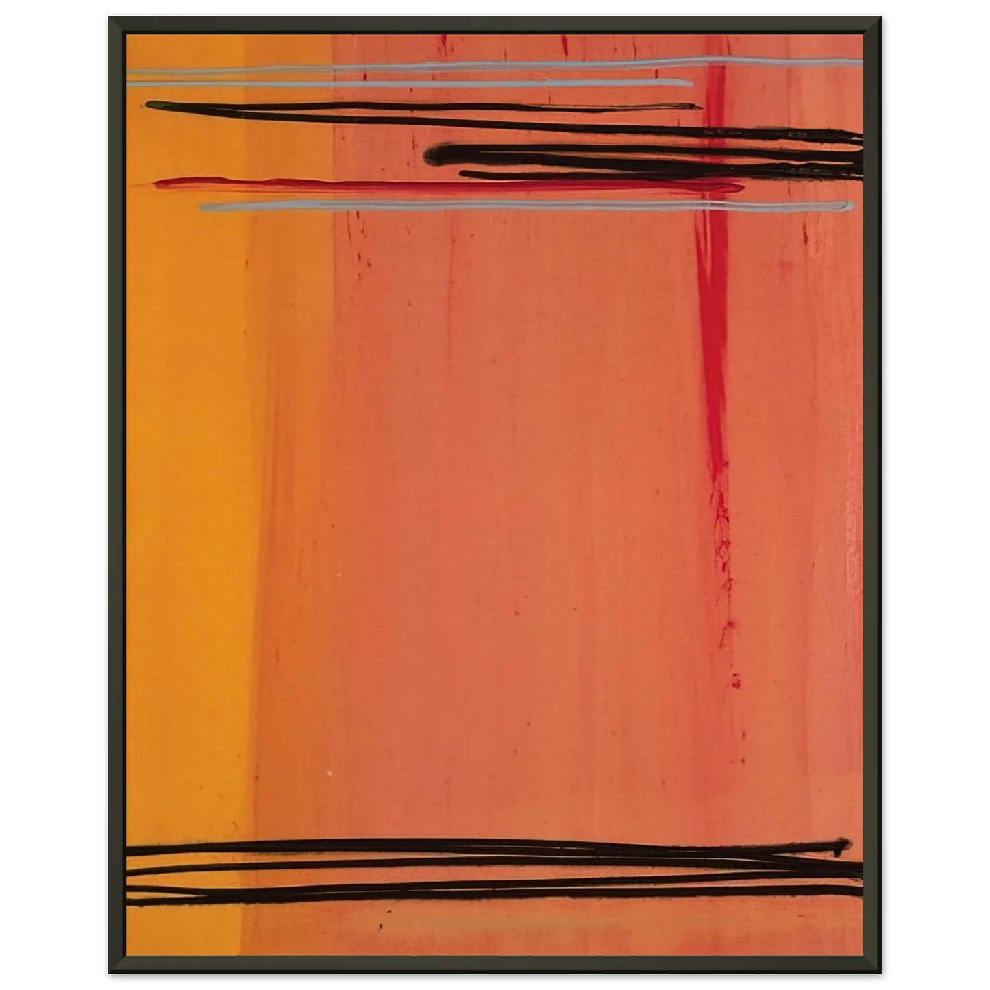 Larry Zox  Caxambus  Color Field Painting Framed Art Print  - Aluminum Frame - 60x80 cm / 24x32 inches