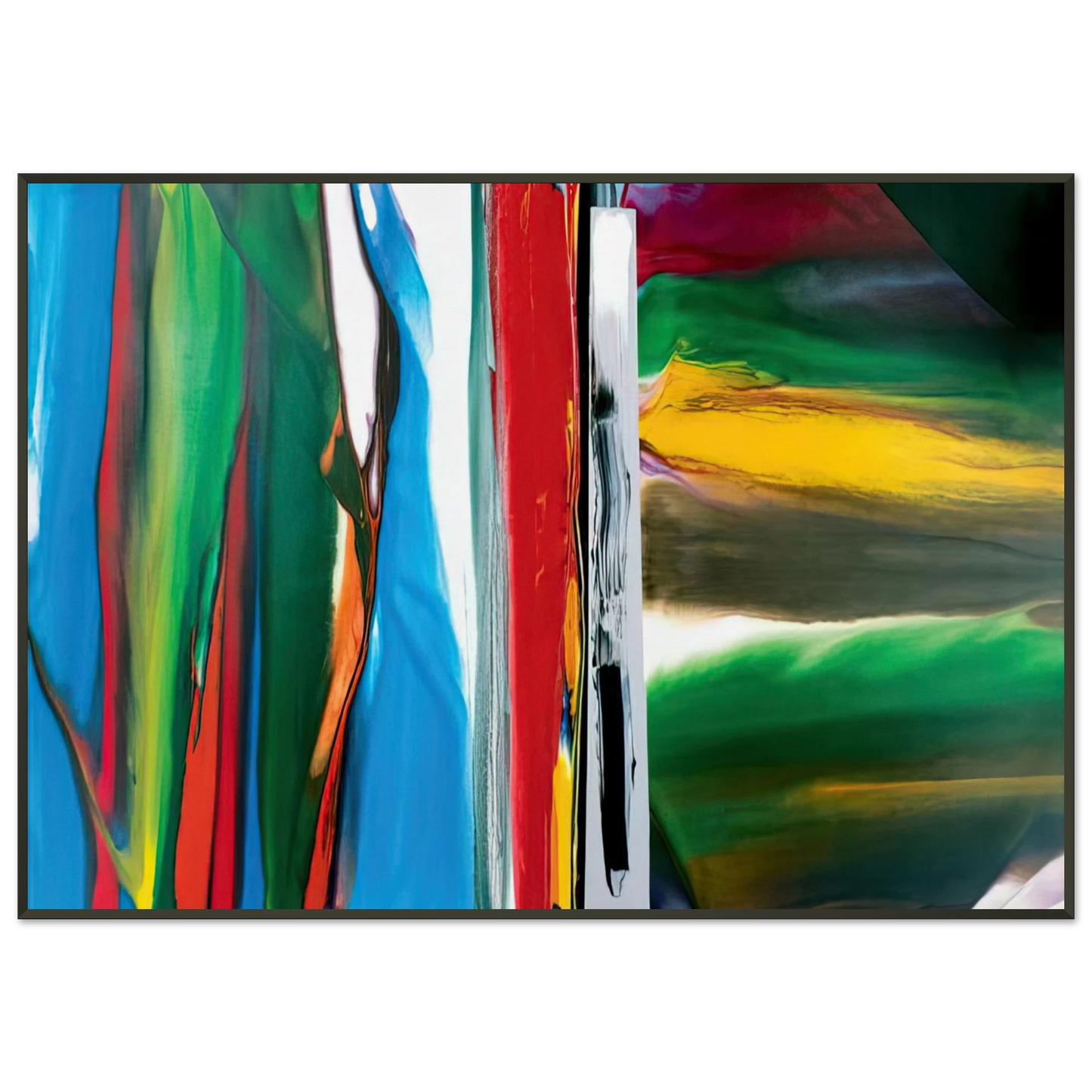 Paul Jenkins  Phenomena Astral Tundra  1986 Framed Art Print  - Aluminum Frame - 21x29.7 cm / 8x12"