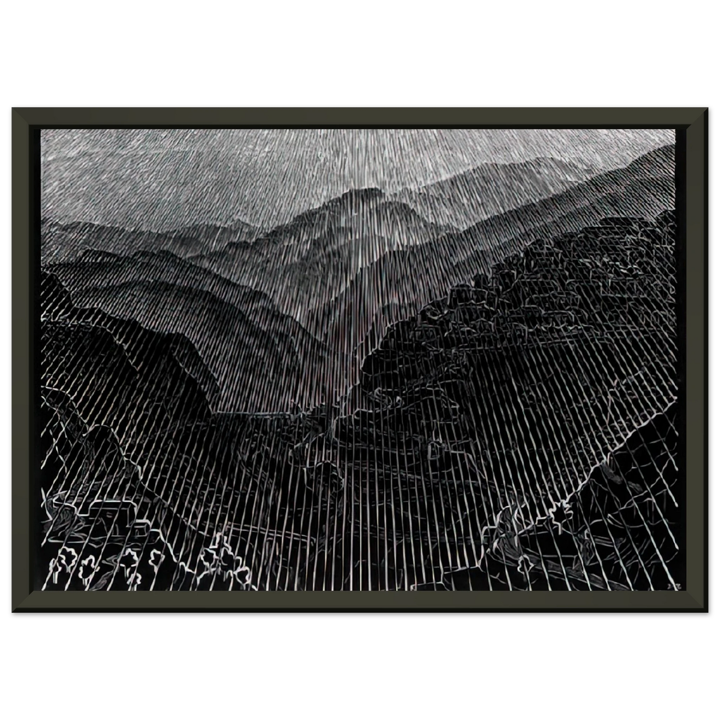 MC Escher  ROSSANO CALABRIA FEBRUARY 1931 1931 Framed Art Print  - Aluminum Frame - 60x80 cm / 24x32 inches