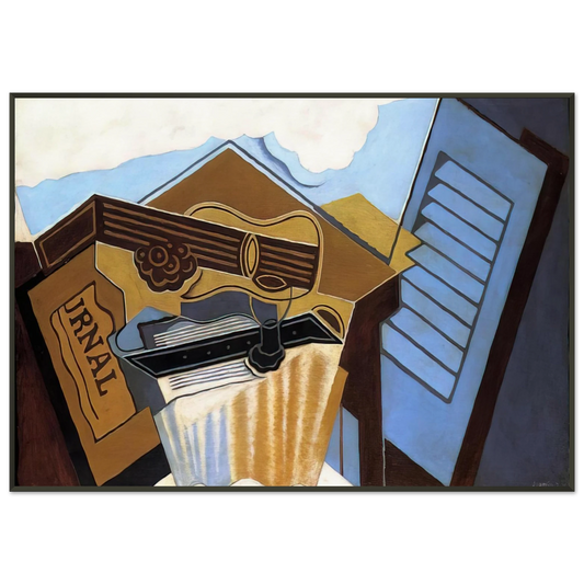 Juan Gris  THE CLOUD 1921 Framed Art Print  - Aluminum Frame - 21x29.7 cm / 8x12"