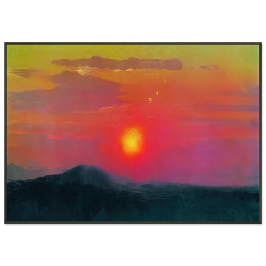 Arkhyp Kuindzhi  Red sunset Framed Art Print  - Aluminum Frame - 21x29.7 cm / 8x12"