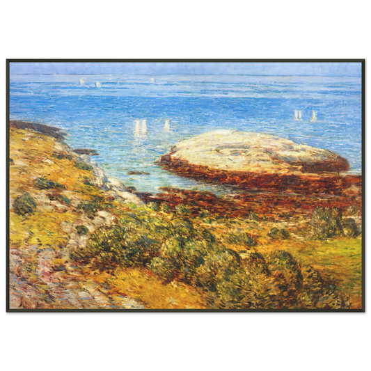 Childe Hassam  Early morning calm Framed Art Print  - Aluminum Frame - 21x29.7 cm / 8x12"
