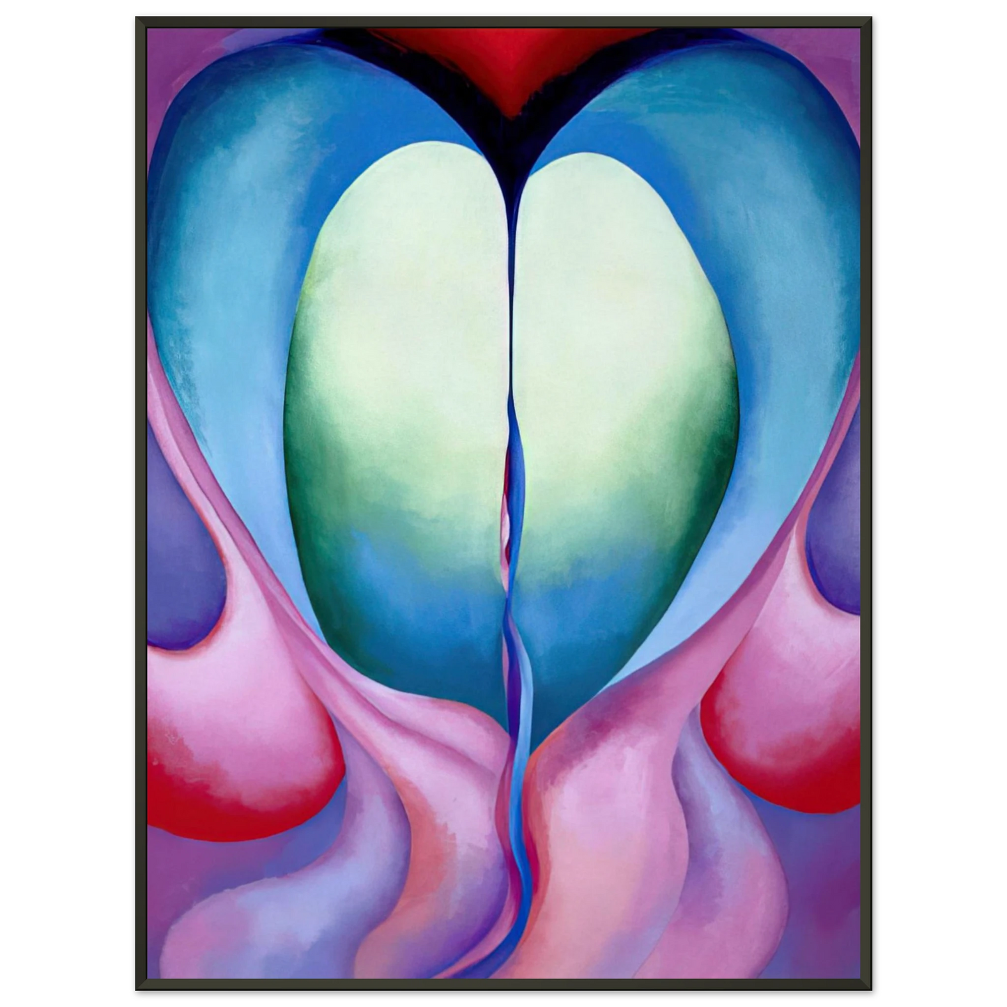 Georgia OKeeffe  Series I No 8 Framed Art Print  - Aluminum Frame - 60x80 cm / 24x32 inches