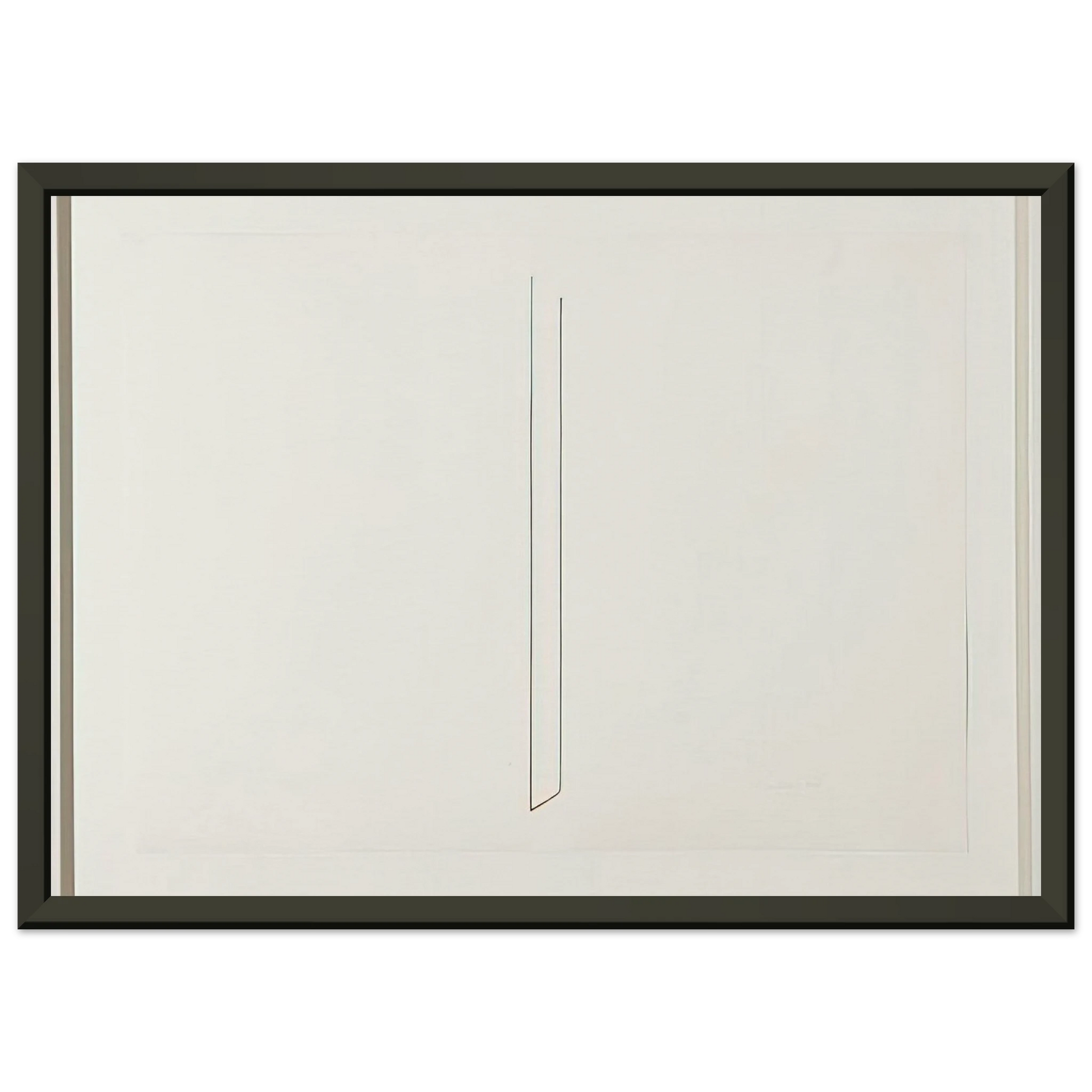 Fred Sandback  Untitled  1975 Framed Art Print  - Aluminum Frame - 60x80 cm / 24x32 inches