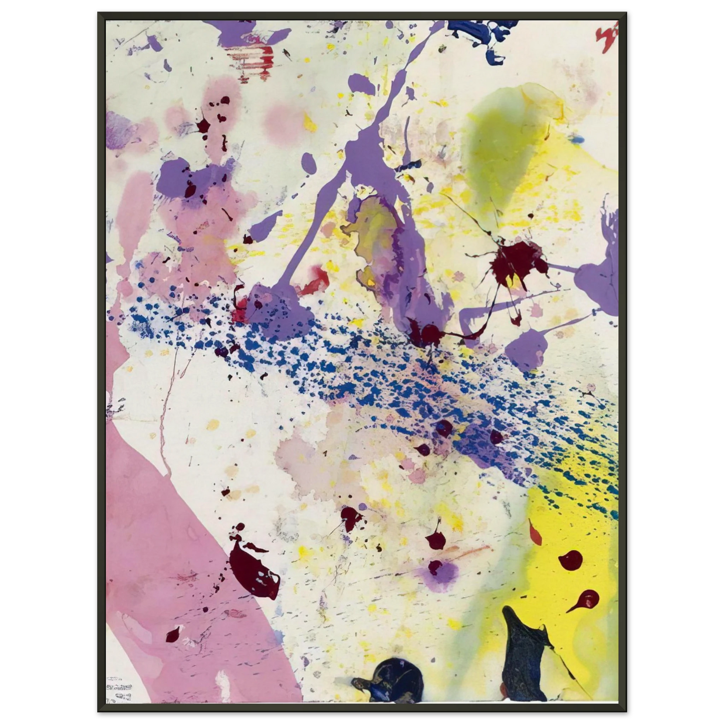 Sam Francis  Untitled  SF 90342  Framed Art Print  - Aluminum Frame - 70x100 cm / 28x40 inches