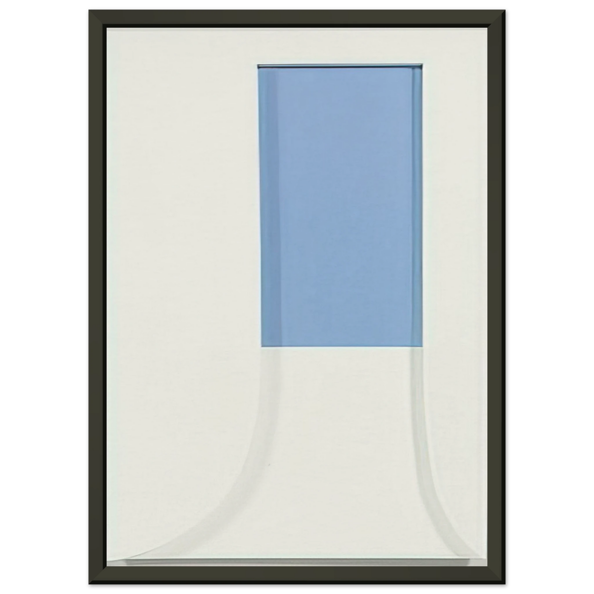 Ellsworth Kelly  Relief with Blue Framed Art Print  - Aluminum Frame - 40x50 cm / 16x20 inches
