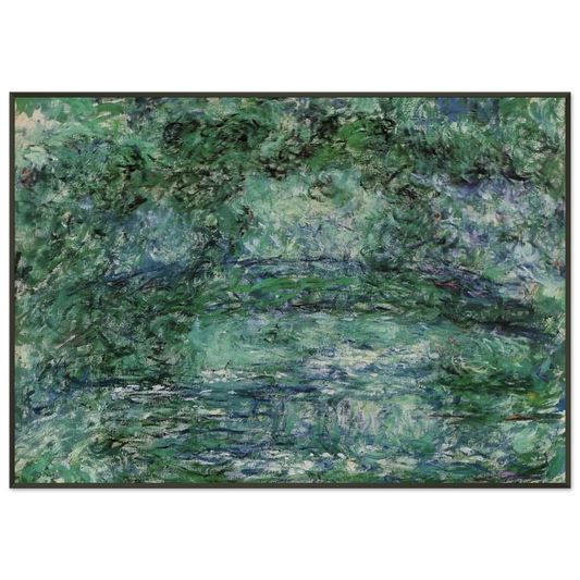 claude monet  The Japanese Bridge 6 Framed Art Print  - Aluminum Frame - 21x29.7 cm / 8x12"