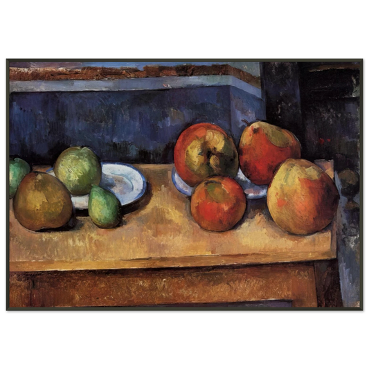 Paul Cezanne  Still Life Apples and Pears Framed Art Print  - Aluminum Frame - 21x29.7 cm / 8x12"