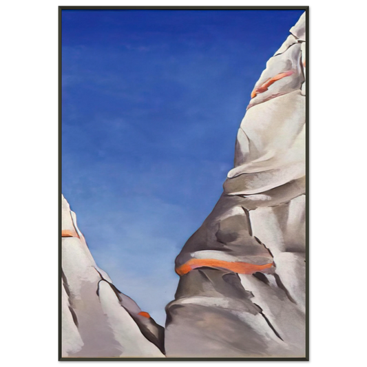 Georgia OKeeffe  Blue Sky Framed Art Print  - Aluminum Frame - 21x29.7 cm / 8x12"