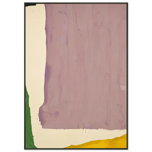 Helen Frankenthaler  Mauve District 1966 Framed Art Print  - Aluminum Frame - 21x29.7 cm / 8x12"