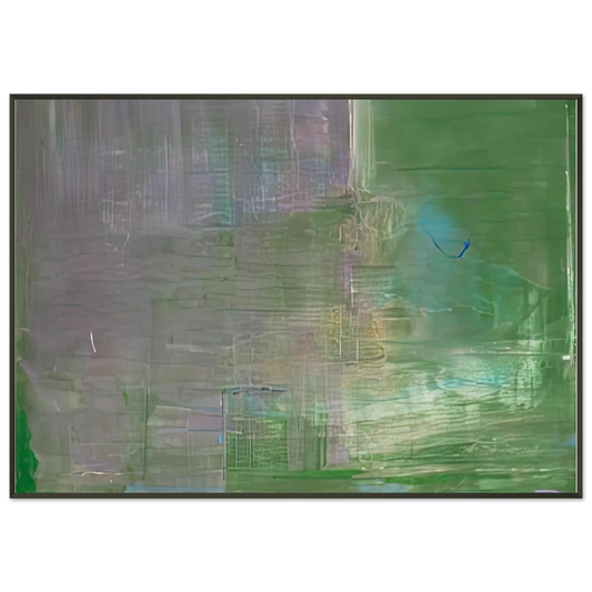 Helen Frankenthaler  Claudes Message 1976 Framed Art Print  - Aluminum Frame - 21x29.7 cm / 8x12"