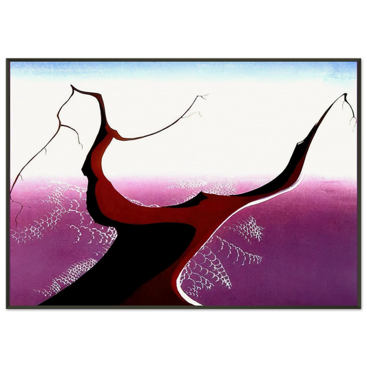 Eyvind Earle  Desert Tree Framed Art Print  - Aluminum Frame - 21x29.7 cm / 8x12"