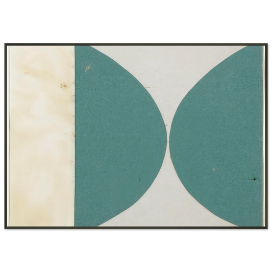 Ellsworth Kelly  Green Curves from the series Line Form Color Framed Art Print  - Aluminum Frame - 21x29.7 cm / 8x12"