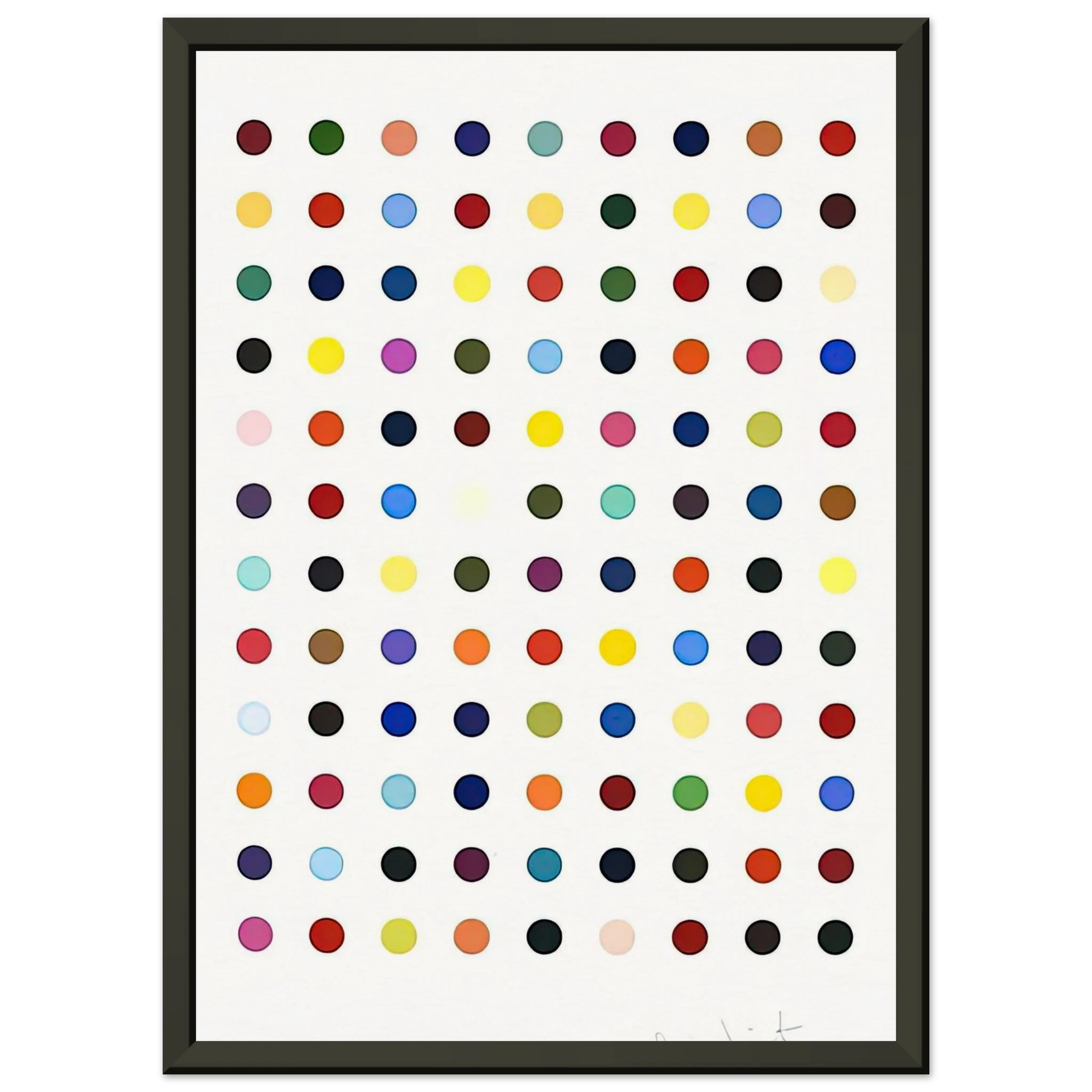 Damien Hirst  FLUMEQUINE Framed Art Print  - Aluminum Frame - 40x50 cm / 16x20 inches