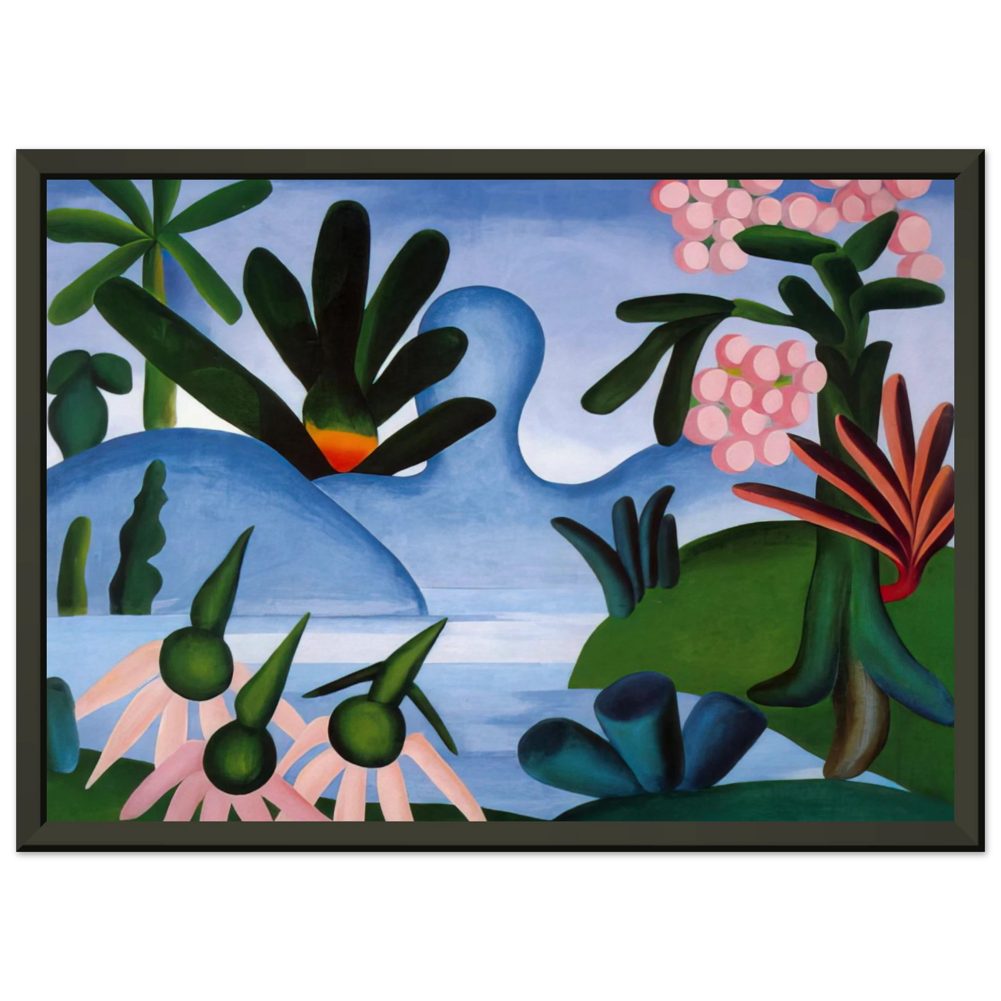 Tarsila do Amaral  The Lake Framed Art Print  - Aluminum Frame - 40x50 cm / 16x20 inches