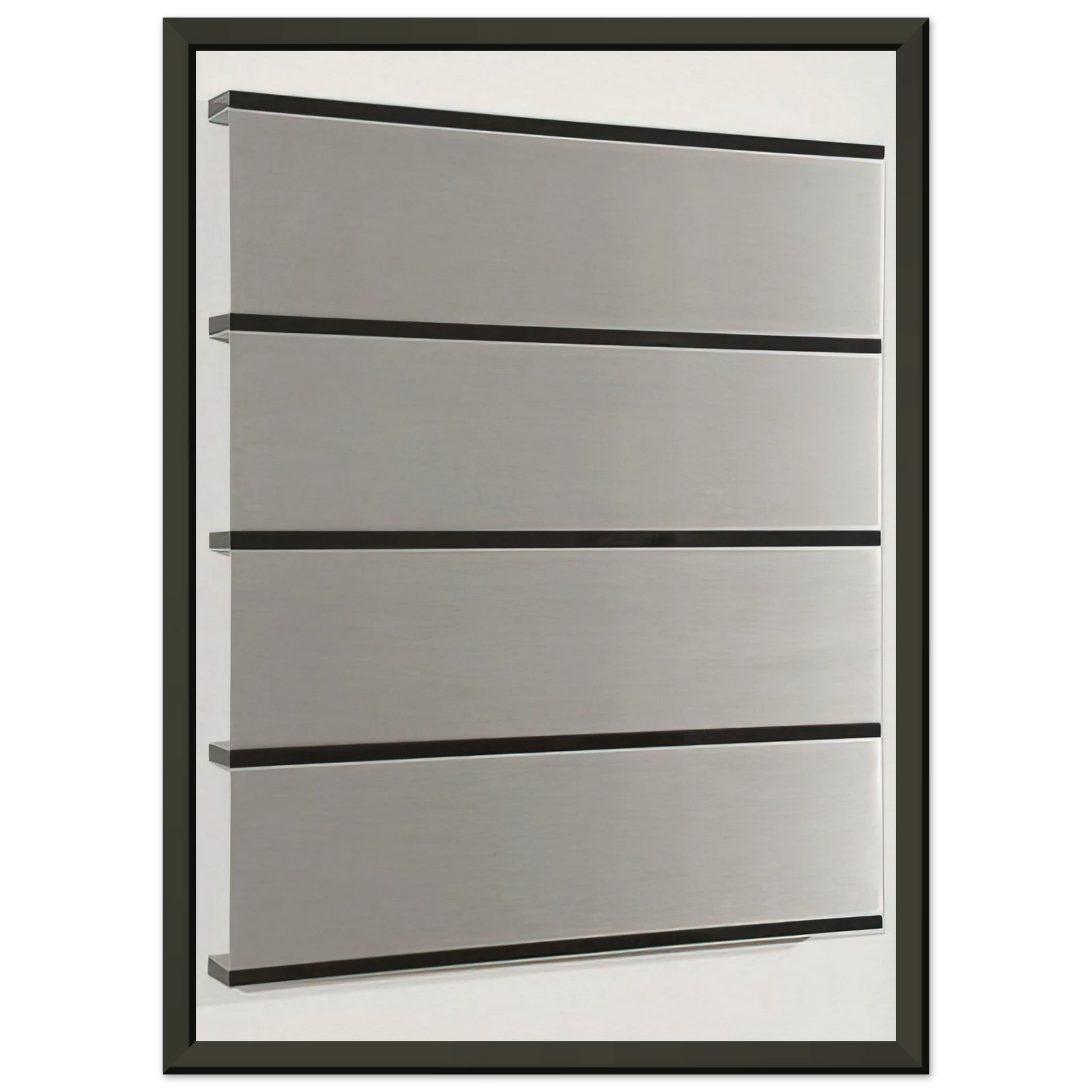 Donald Judd  Untitled  1986 Framed Art Print  - Aluminum Frame - 40x50 cm / 16x20 inches