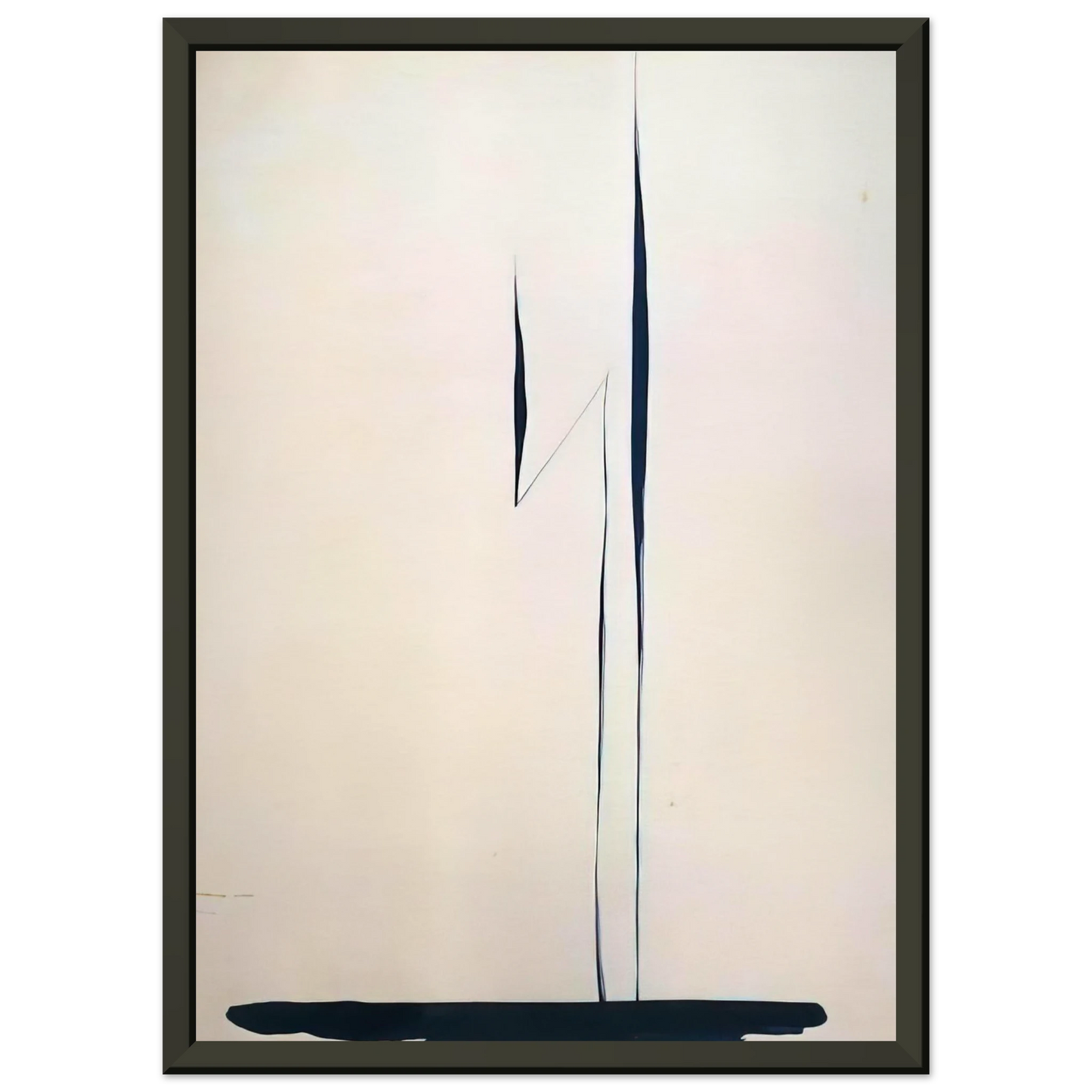 Georgia OKeeffe  Black Lines 1 Framed Art Print  - Aluminum Frame - 60x80 cm / 24x32 inches